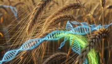 Wheat with DNA shutterstock_2685275925